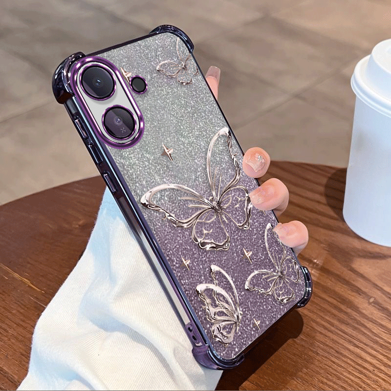 Glitter Shockproof Case - เคสป้องกันแบบเคลือบกลิตเตอร์สำหรับ Vivo V70 Lite 5G V70