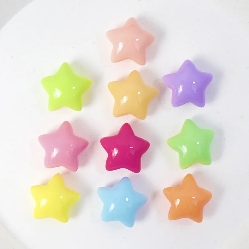 Phone Cases Websites - แพทช์รูปดาวสีสันสดใส 10/100 ชิ้น สำหรับ DIY จี้ห้อยเคสมือถือ