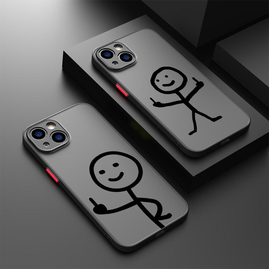 Phone Cases Websites - เคสโทรศัพท์ลาย Finger People Stickman สำหรับ iPhone