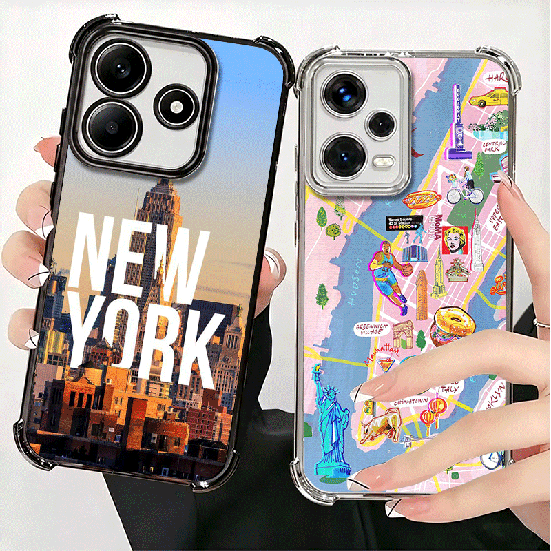 Phone Cases Nyc - เคสโทรศัพท์นิวยอร์กซิตี้แบบนิ่มสำหรับ Xiaomi Redmi Note 14 15