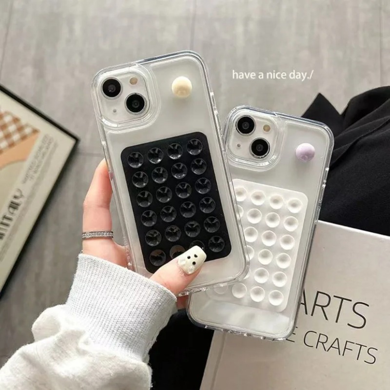 Phone Cases Casely - แผ่นรองโทรศัพท์ซิลิโคนแบบดูดติดผนัง อเนกประสงค์ ทรงสี่เหลี่ยม กันลื่น ติดด้านเดียว พร้อมสติกเกอร์ด้านหลัง