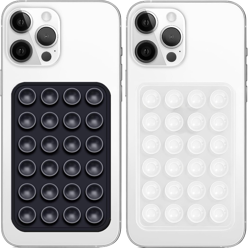 Phone Cases Casely - แผ่นยึดโทรศัพท์ซิลิโคนแบบดูดติดผนังอเนกประสงค์ ฐานยึดแบบสี่เหลี่ยม กันลื่น ติดด้านเดียว แบบแปะหลังโทรศัพท์