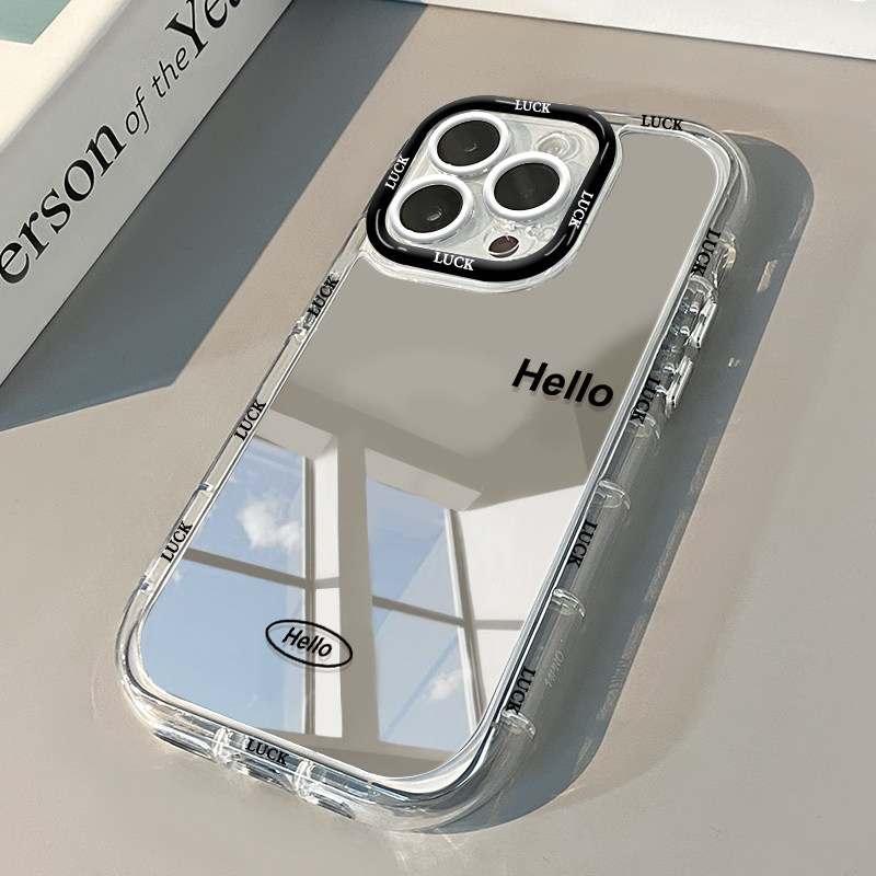 Phone Cases Websites - เคสโทรศัพท์ลายกระจกสะท้อนตัวอักษร 