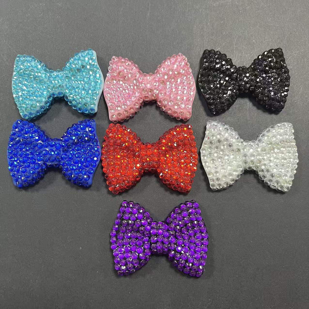 Phone Cases Junk - 2 ชิ้น Kawaii Bling สีชมพูเพชร Bow