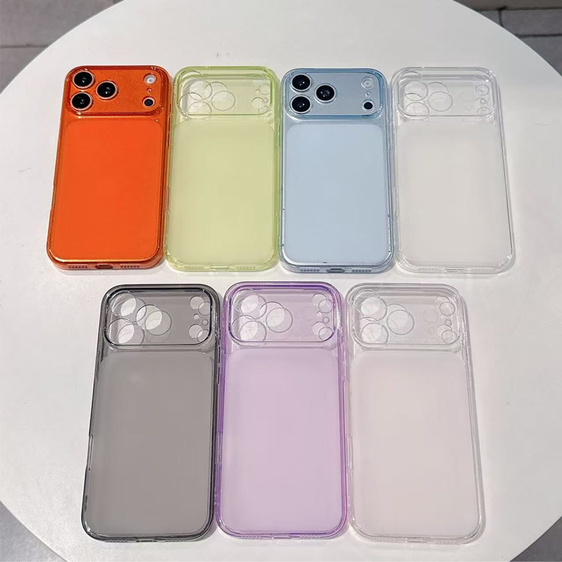 Phone Cases Rugged - เคสโทรศัพท์ซิลิโคนใสบางเฉียบสำหรับ iPhone 17 16 15 14