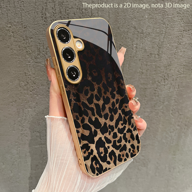 Phone Cases Galaxy S23 - เคสโทรศัพท์ลายเสือดาวสไตล์เรโทร 2D สำหรับ Samsung S26 S25