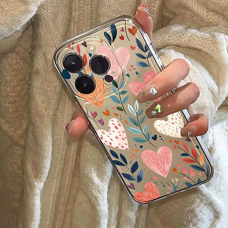 เคสโทรศัพท์ซิลิโคนลายหัวใจ ใบไ - Phone Cases Like Loopy บทวิจารณ์และราคา