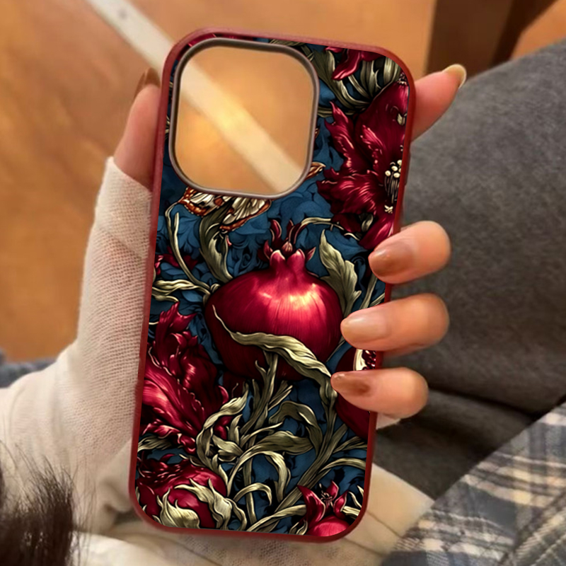 เคสโทรศัพท์ลายศิลปะทับทิมวินเท - Phone Cases Aesthetic บทวิจารณ์และราคา