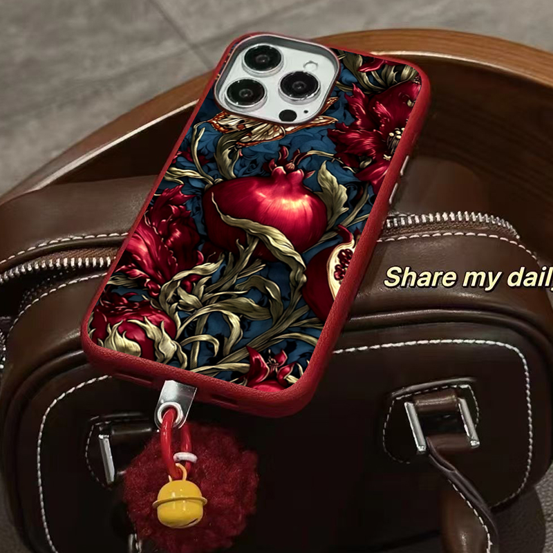 เคสโทรศัพท์ลายศิลปะทับทิมวินเท - Phone Cases Aesthetic บทวิจารณ์และราคา