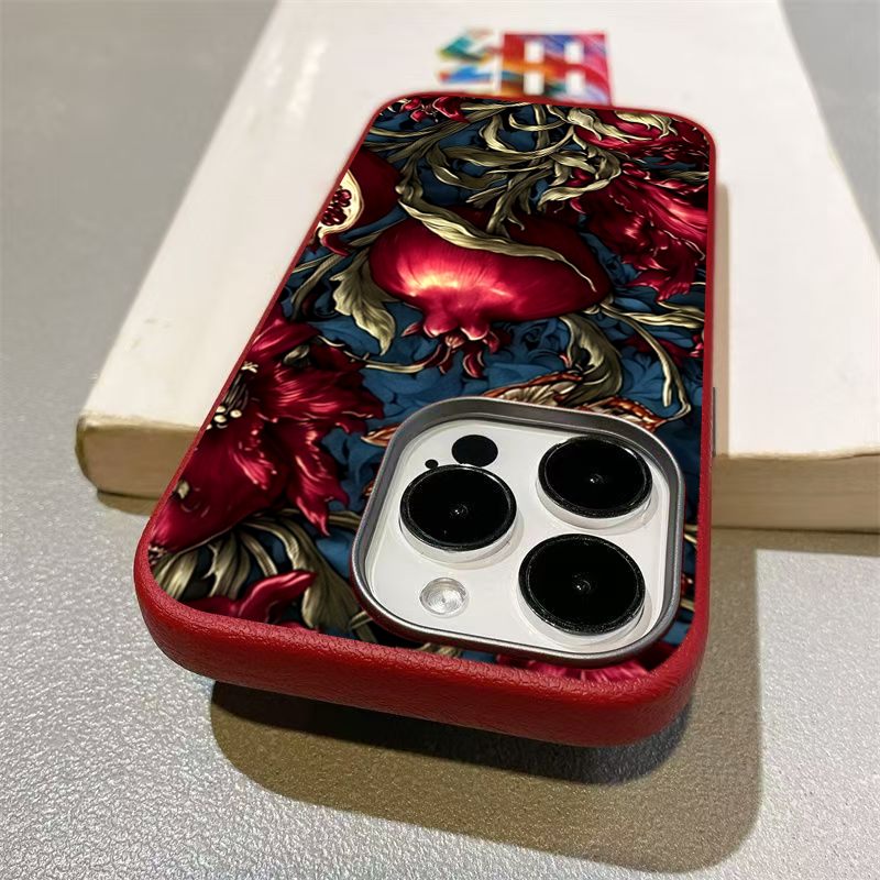 เคสโทรศัพท์ลายศิลปะทับทิมวินเท - Phone Cases Aesthetic บทวิจารณ์และราคา