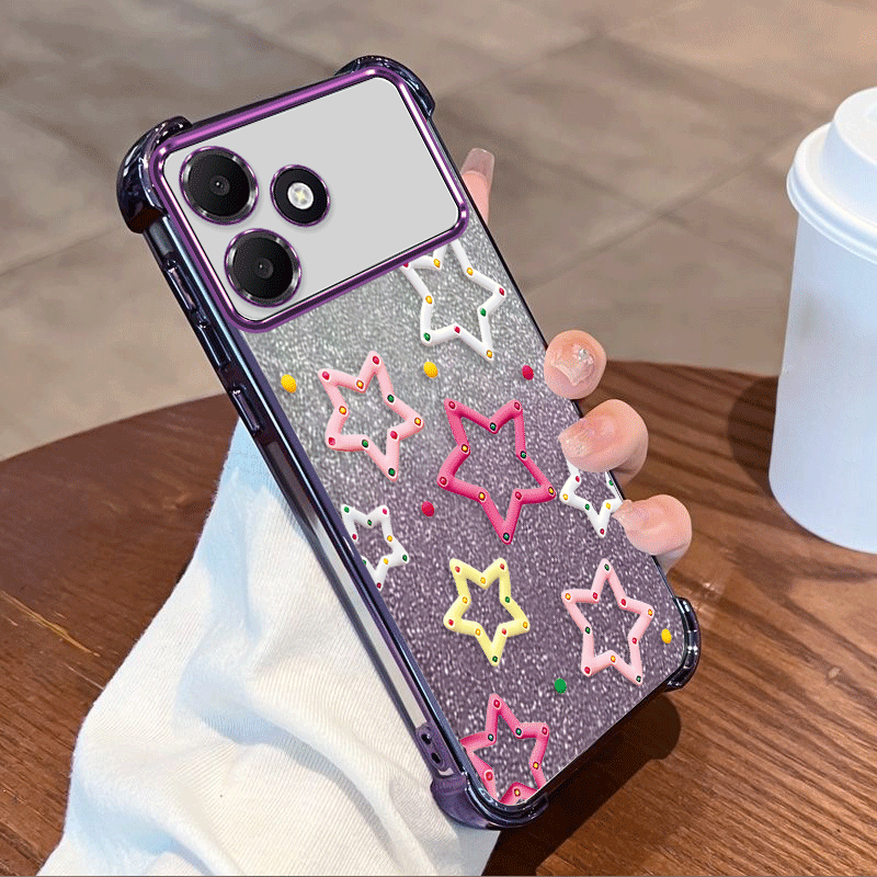 เคสกันกระแทกขอบทั้งสี่มุม ลายด - Glitter Shockproof Case บทวิจารณ์และราคา