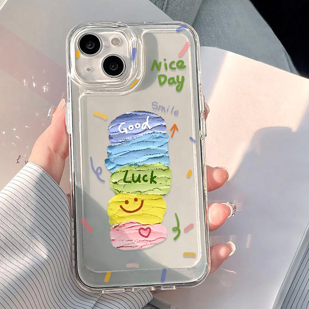 เคสโทรศัพท์หลากสีสำหรับ iPhone - Phone Cases Aesthetic บทวิจารณ์และราคา