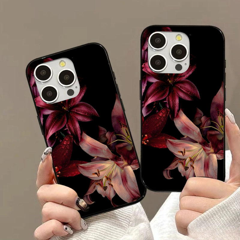 เคสโทรศัพท์ลายดอกลิลลี่สีแดงสุ - Phone Cases Aesthetic บทวิจารณ์และราคา