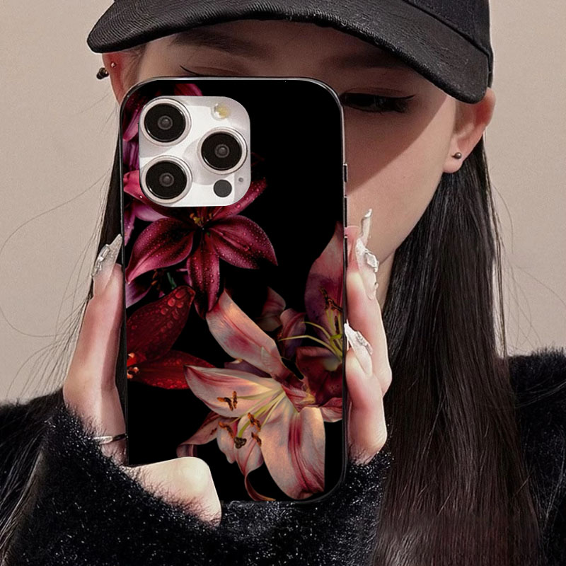 เคสโทรศัพท์ลายดอกลิลลี่สีแดงสุ - Phone Cases Aesthetic บทวิจารณ์และราคา