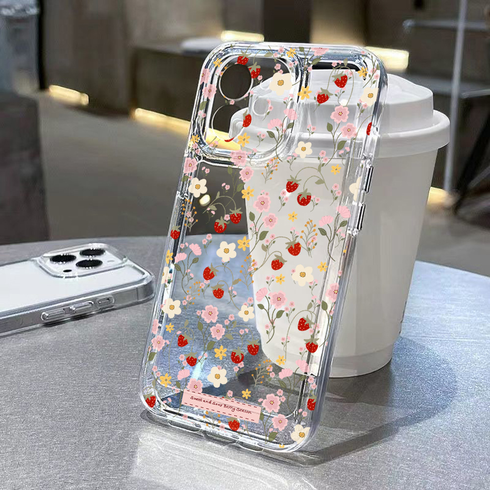 เคสลายดอกไม้สวยงามสำหรับ iPhon - Phone Cases Aesthetic บทวิจารณ์และราคา