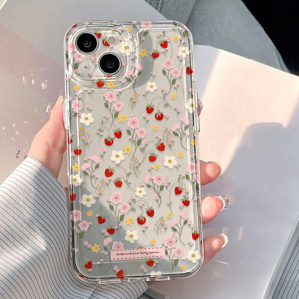เคสลายดอกไม้สวยงามสำหรับ iPhon - Phone Cases Aesthetic บทวิจารณ์และราคา