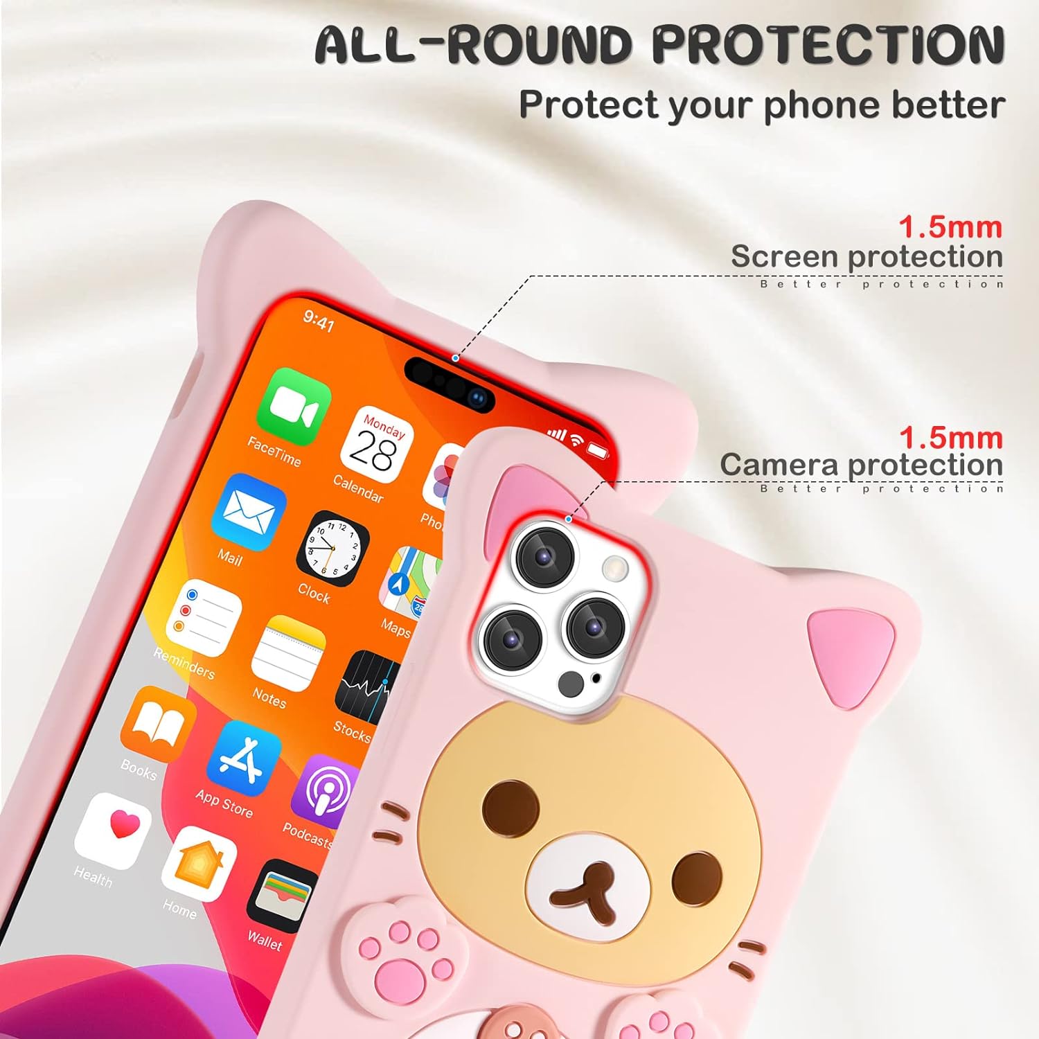 เคสนิ่มรูปหมีแมวสำหรับ iPhone  - Phone Cases Junk บทวิจารณ์และราคา