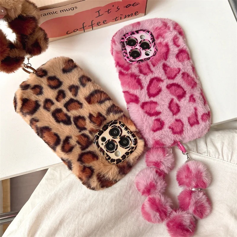 เคสโทรศัพท์ลายเสือดาวขนฟูนุ่ม  - Phone Cases Iphone 16 บทวิจารณ์และราคา