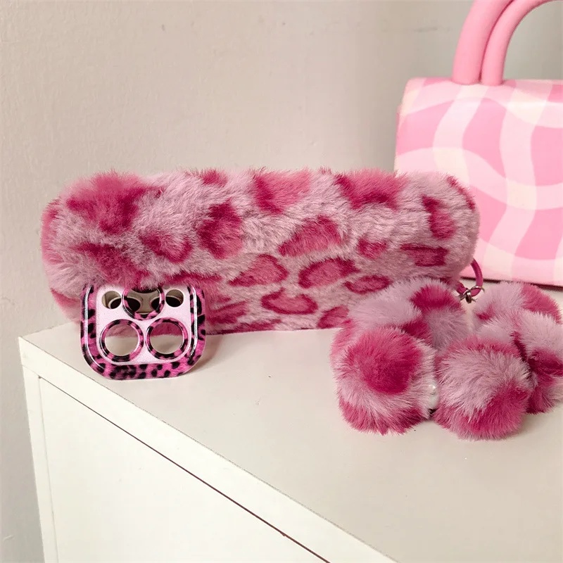 เคสโทรศัพท์ลายเสือดาวขนฟูนุ่ม  - Phone Cases Iphone 16 บทวิจารณ์และราคา