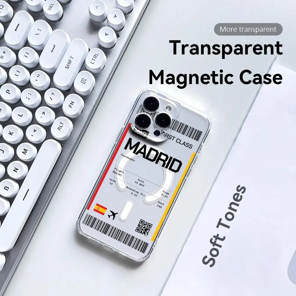 เคสโทรศัพท์ลายตั๋วเครื่องบินท่ - Phone Cases Clear บทวิจารณ์และราคา