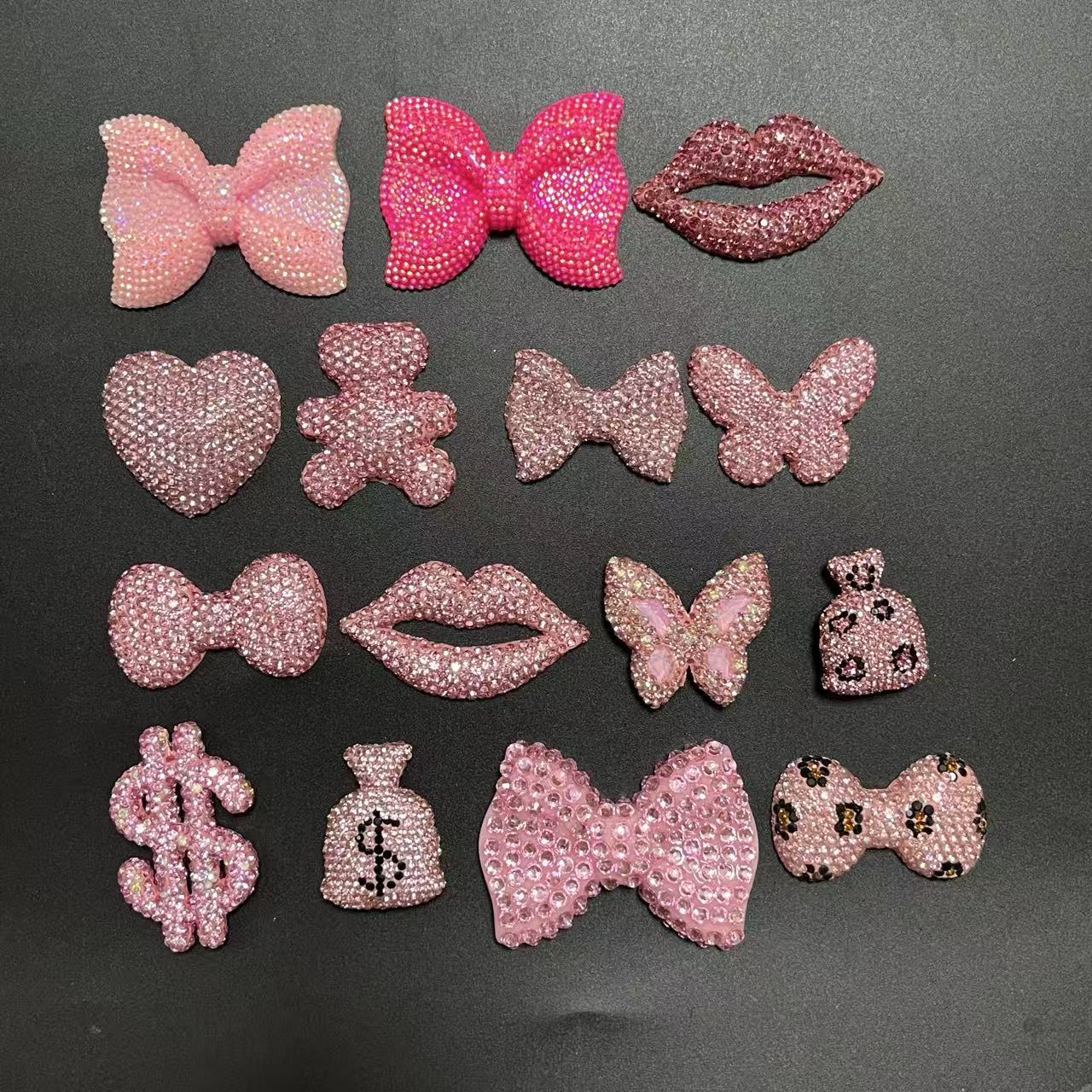 2 ชิ้น Kawaii Bling สีชมพูเพชร - Phone Cases Junk บทวิจารณ์และราคา