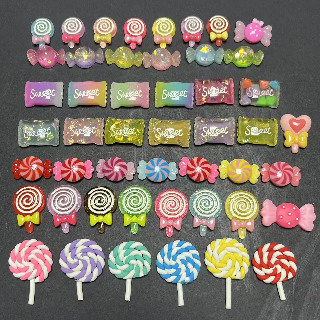 ชาร์มเรซิ่นรูปลูกอมสีสันสดใส 1 - Phone Cases Junk บทวิจารณ์และราคา