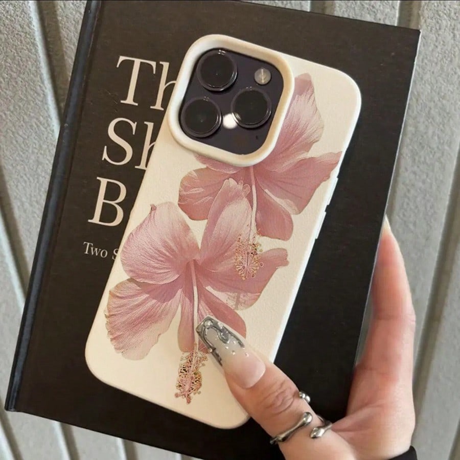 เคสโทรศัพท์ลายดอกชบาสีชมพู ดีไ - Phone Cases Aesthetic บทวิจารณ์และราคา