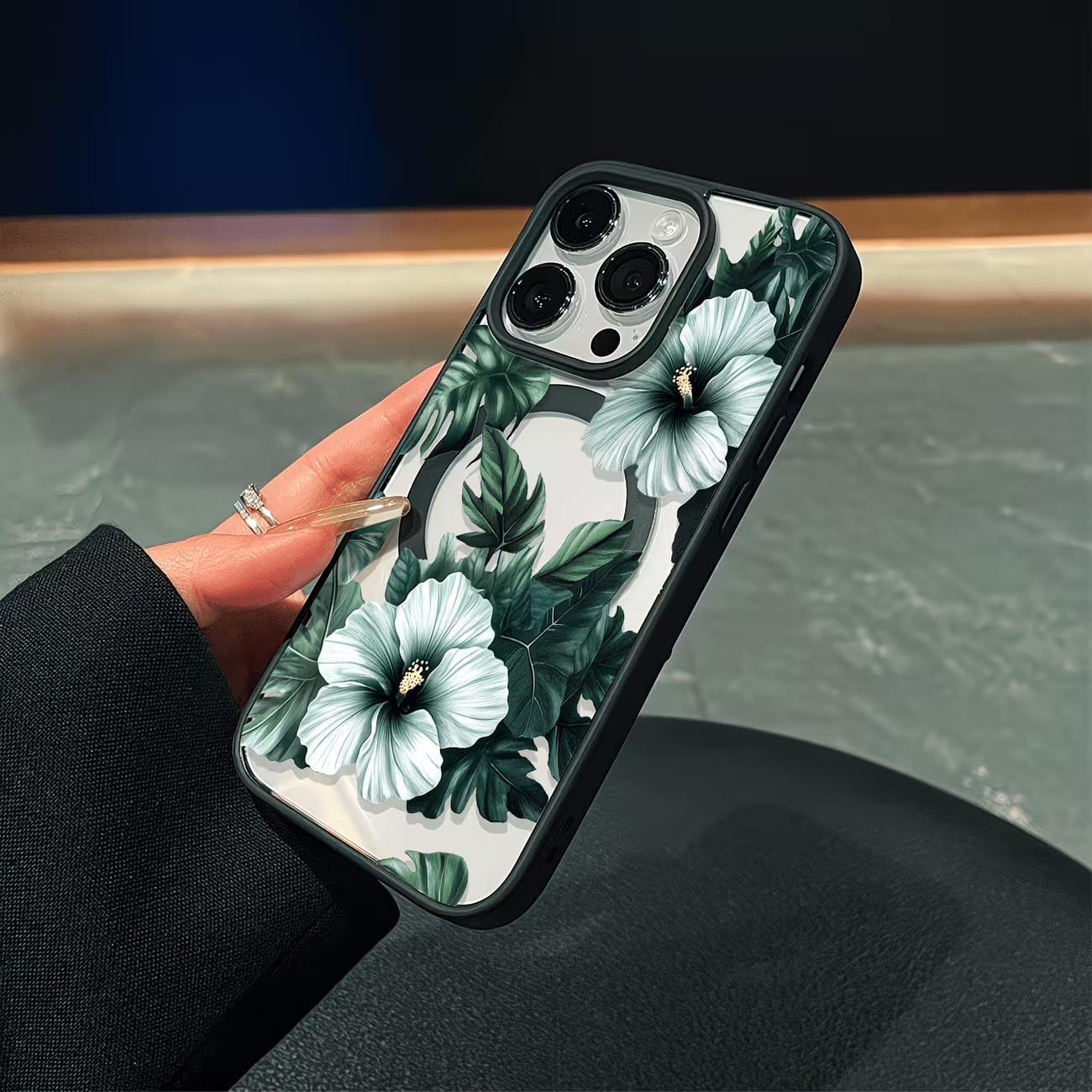 เคสโทรศัพท์ลายดอกไม้สีเขียวสำห - Phone Cases Like Loopy บทวิจารณ์และราคา