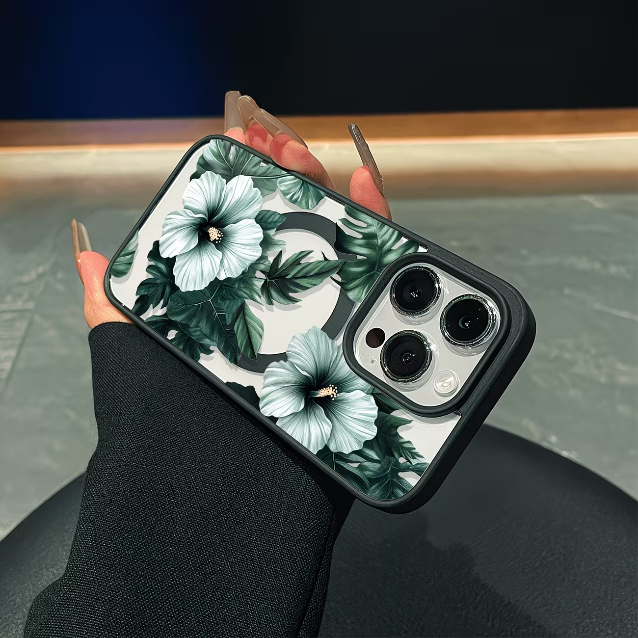 เคสโทรศัพท์ลายดอกไม้สีเขียวสำห - Phone Cases Like Loopy บทวิจารณ์และราคา