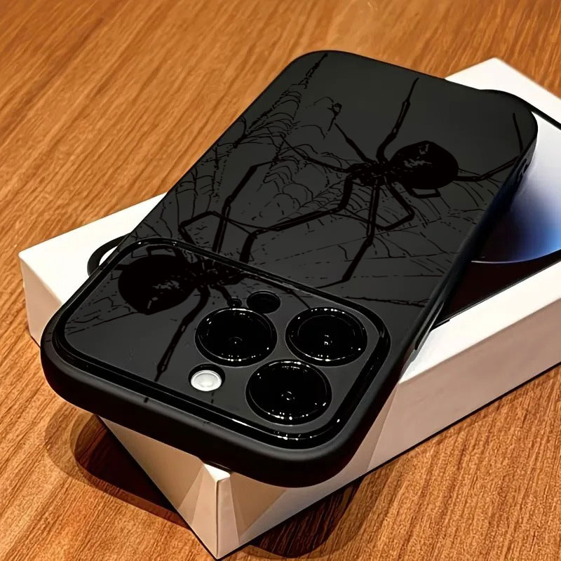 เคสโทรศัพท์ลายแมงมุมสีดำเท่ๆ ส - Phone Cases Rugged บทวิจารณ์และราคา